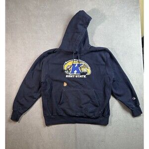 Kent State University Champion Reverse Weave Hoodie Mens XL heavy Sweatshirt